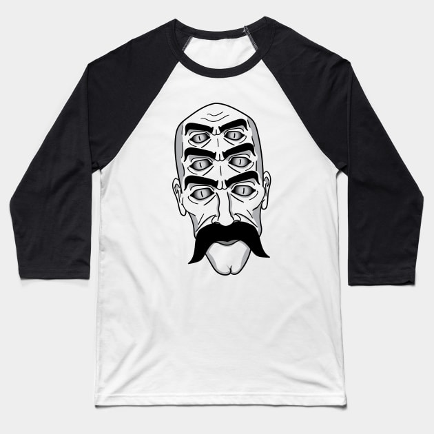 Peculiar humanoid creature Baseball T-Shirt by HurdyGurdy